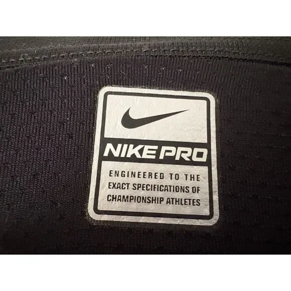 Nike Pro Padded Football Girdle Black Compression Protective Sport Gridiron Gear - Picture 4 of 8